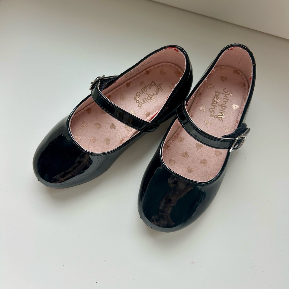 Jumping Beans Toddler Size 8 Black Kids Mary Jane Shoes